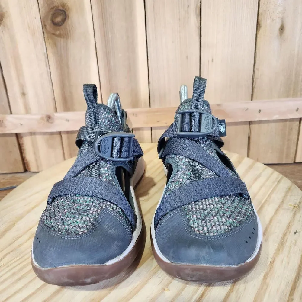 Chaco Odyssey Sandals Shoes Womens 8 39 EU Gray Fisherman Closed Toe Hiking